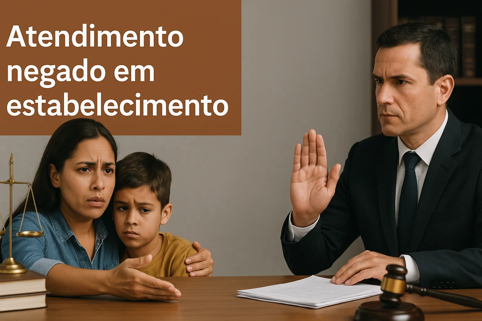 Atendimento negado em estabelecimento