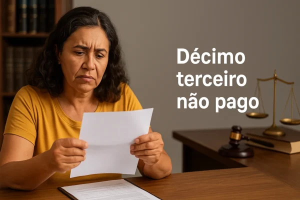 Décimo terceiro não pago