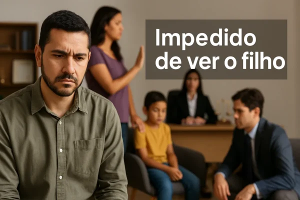 Impedido de ver o filho