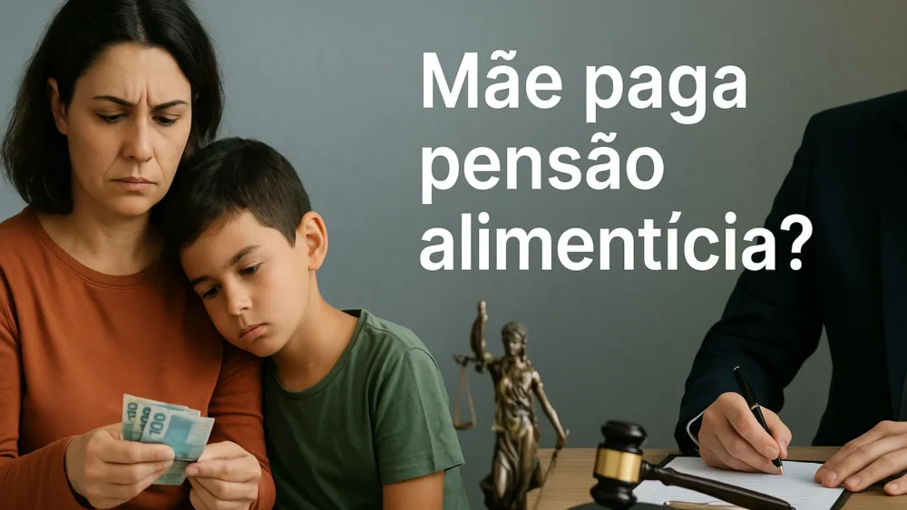 Mãe paga a pensão alimentícia WP