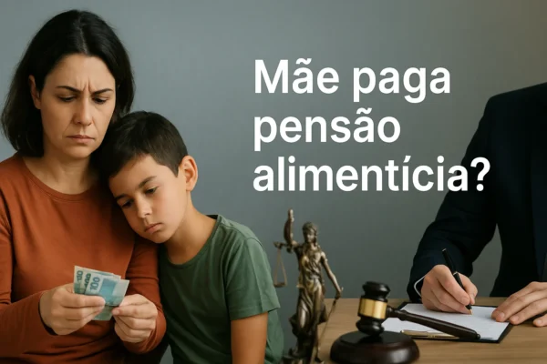 Mãe paga a pensão alimentícia WP