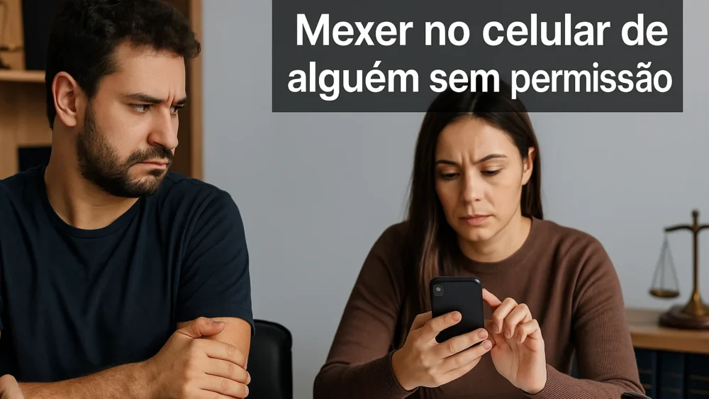 Mexer no celular de alguém sem permissão é crime? Entenda 1 Mexer no celular sem permissão