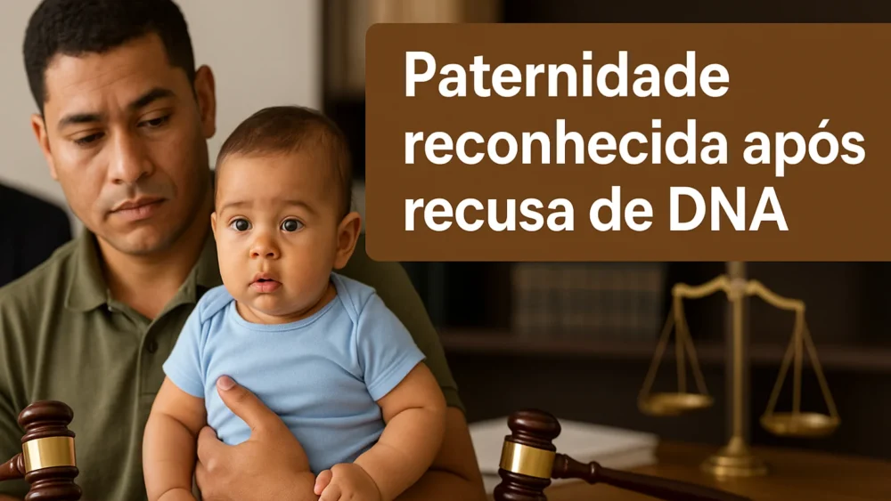 Paternidade reconhecida após recusa de DNA