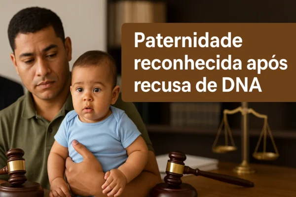 Paternidade reconhecida após recusa de DNA