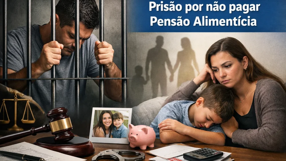 prisão por não pagar pensão alimentícia