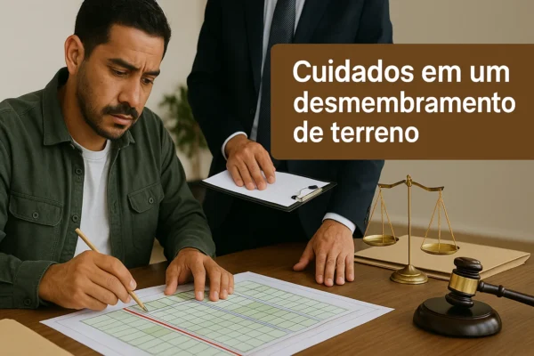 Cuidados em um desmembramento de terreno WP