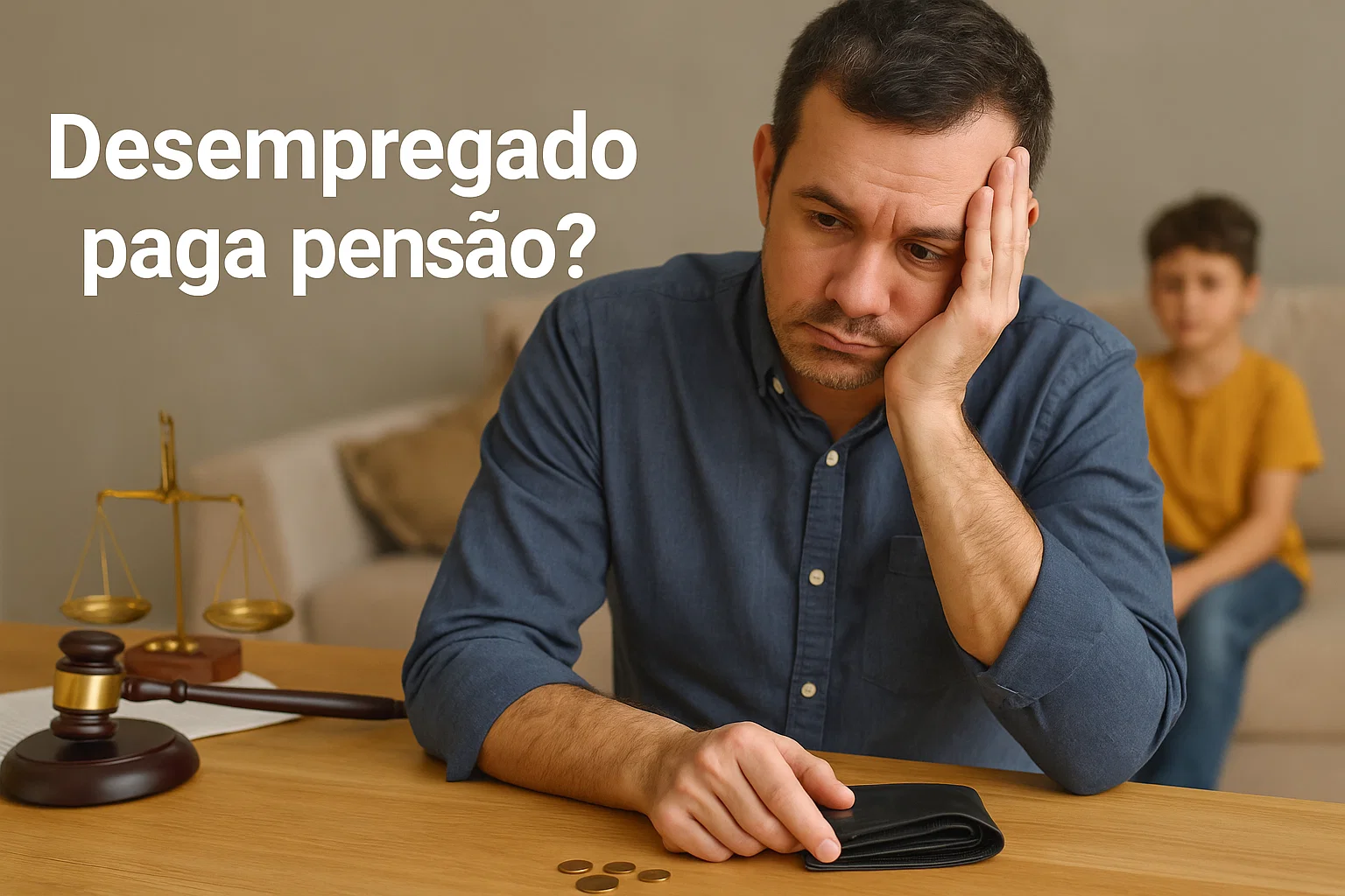 Desempregado paga pensão