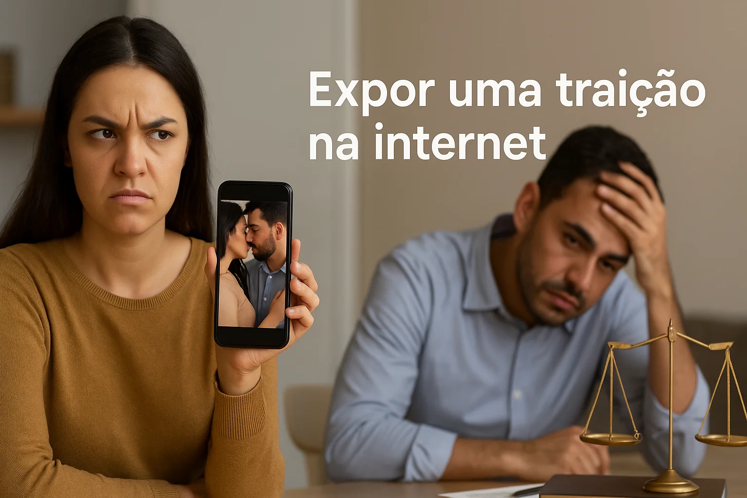 Expor uma traição na internet