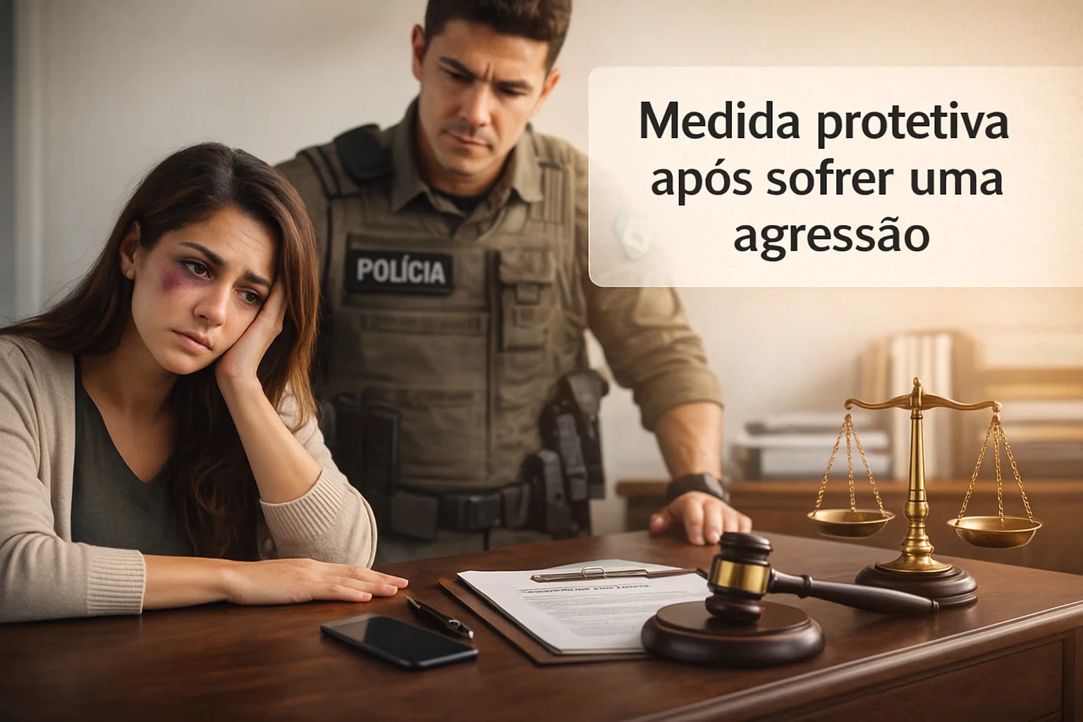Medida protetiva após sofrer uma agressão WP