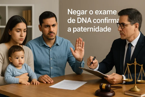 Negar o exame de DNA confirma a paternidade WP