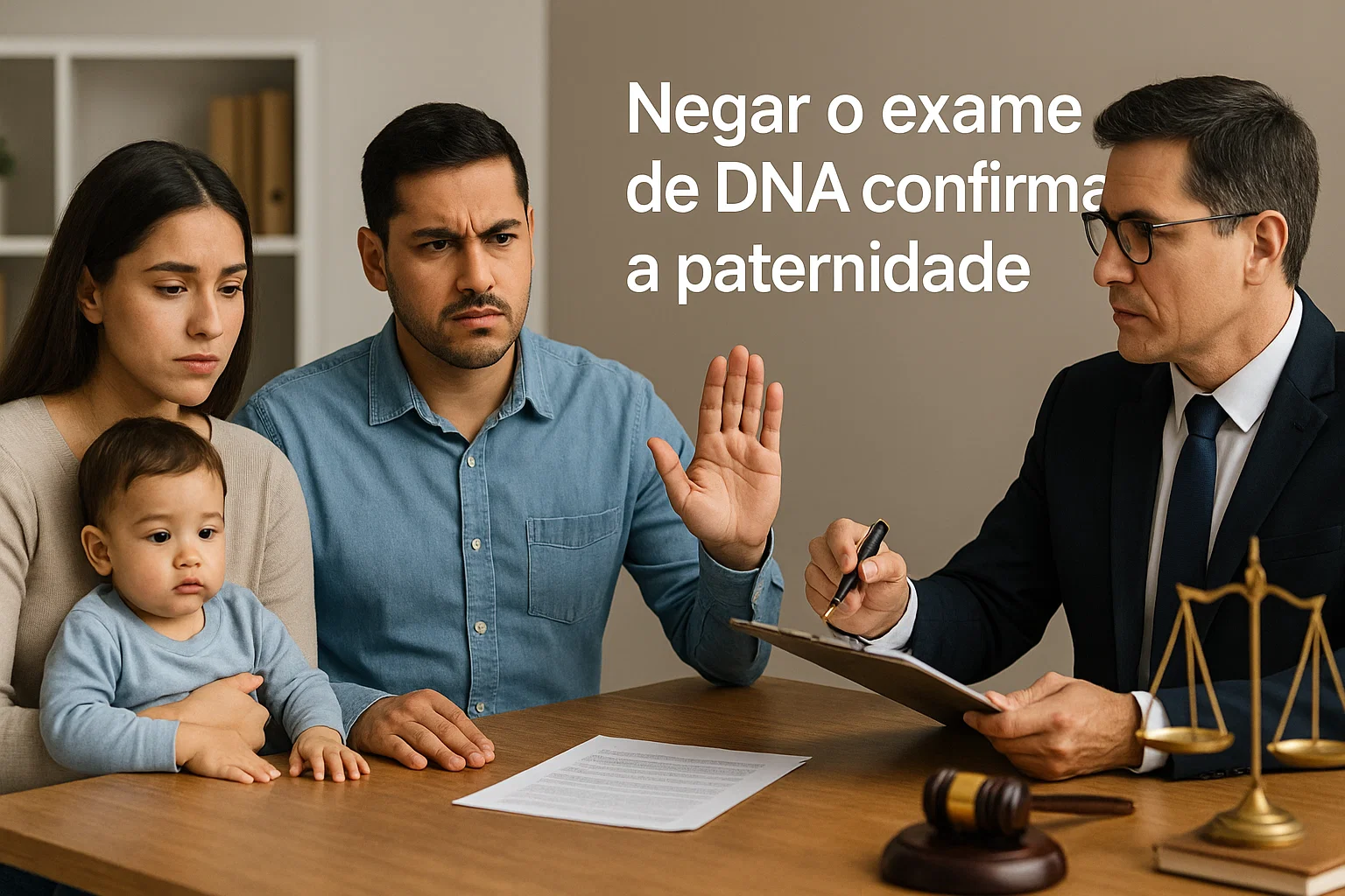 Negar o exame de DNA confirma a paternidade WP