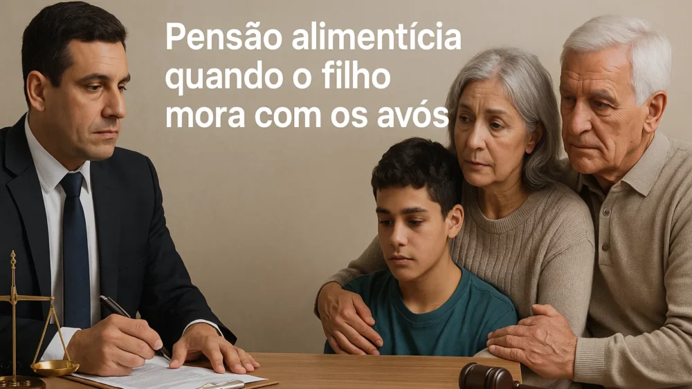 Pensão alimentícia filho mora com os avós WP