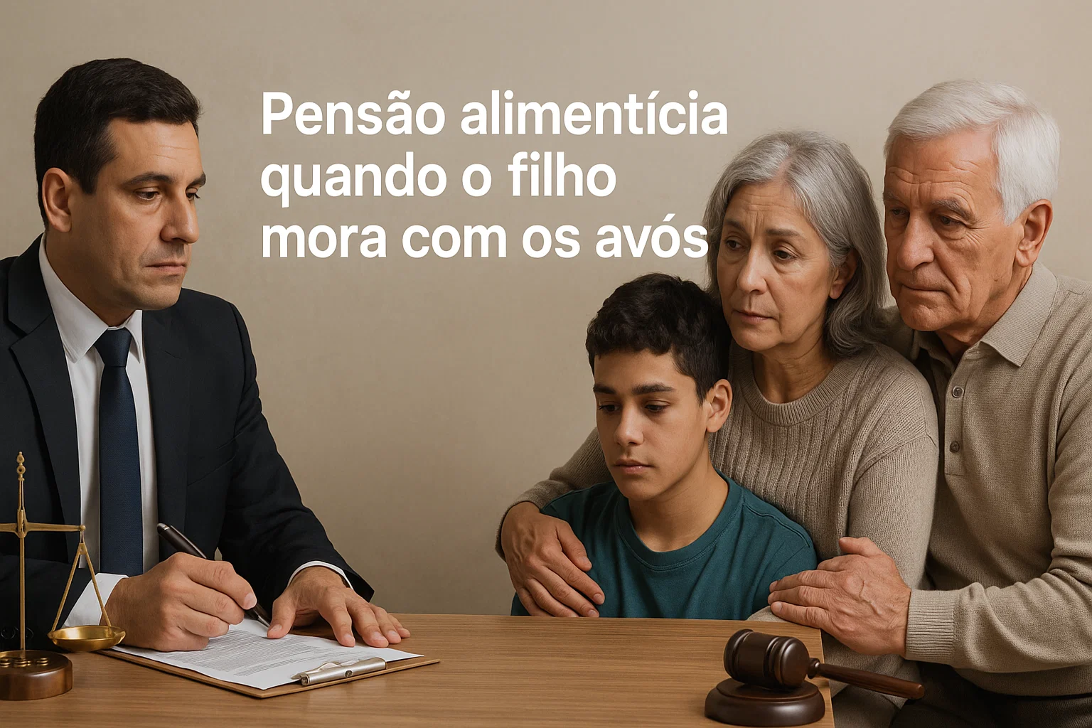 Pensão alimentícia filho mora com os avós WP