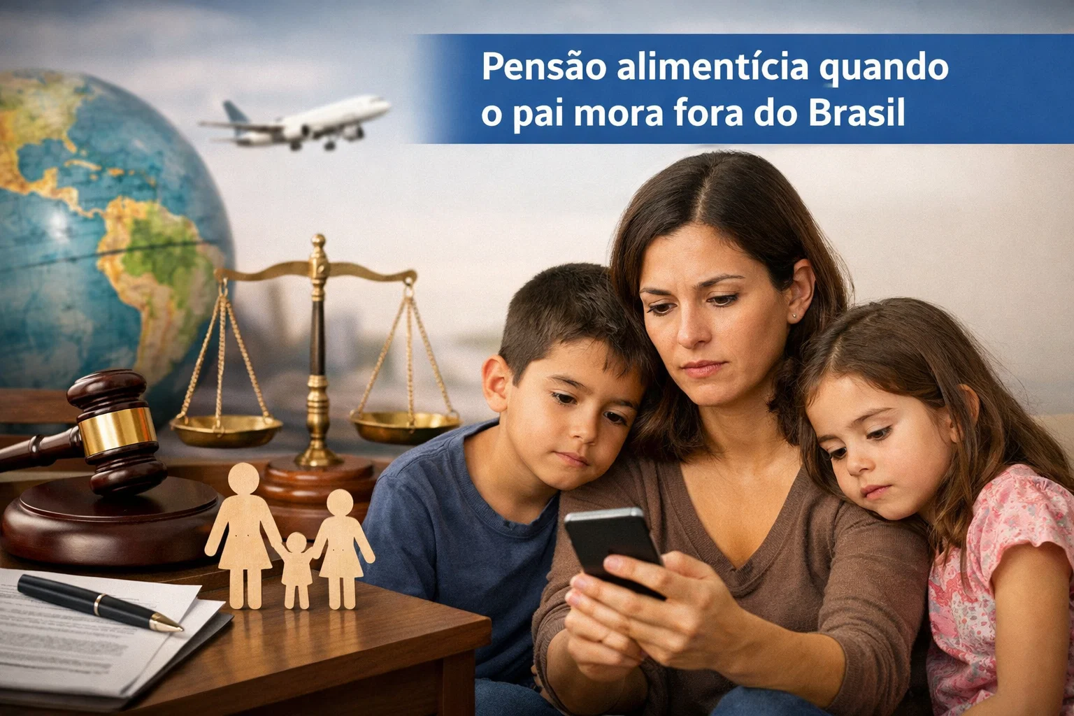 Pensão alimentícia quando o pai mora fora do Brasil