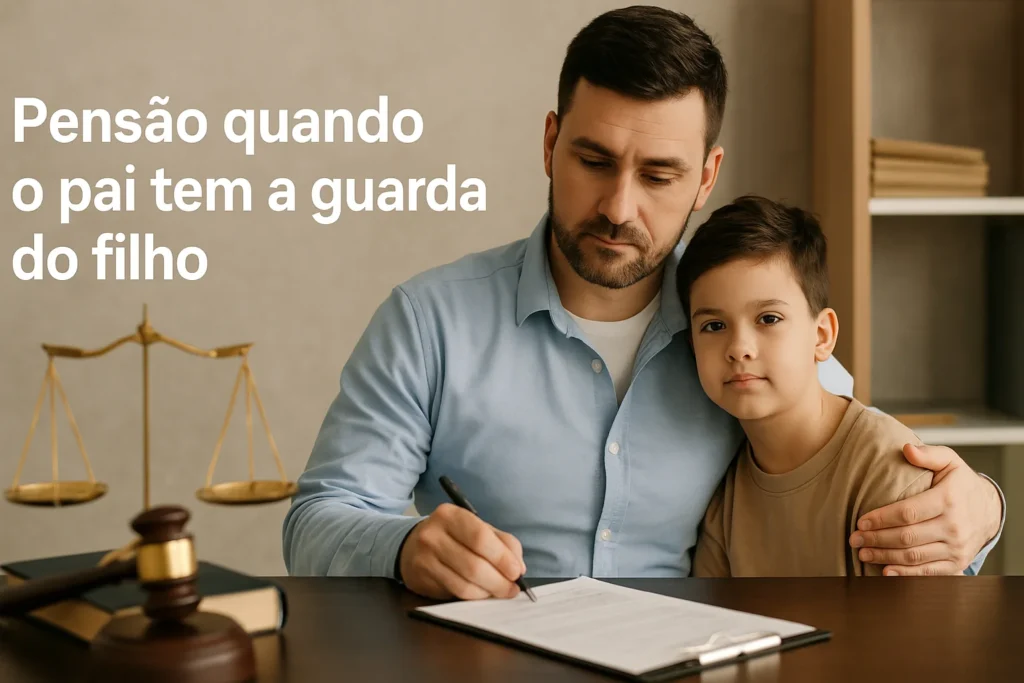 Pensão alimentícia quando o pai tem a guarda do filho