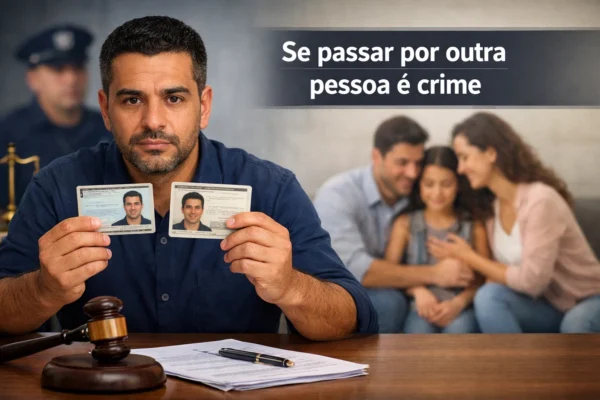 Se passar por outra pessoa é crime WP