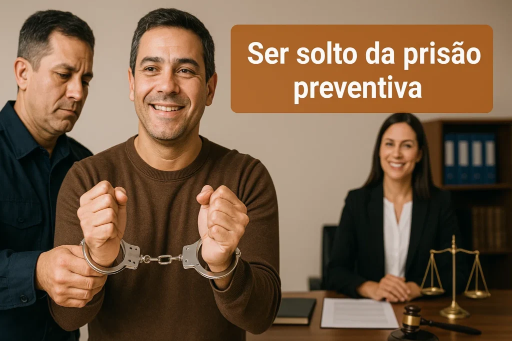 Ser solto da prisão preventiva