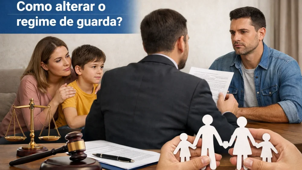 alterar regime de guarda