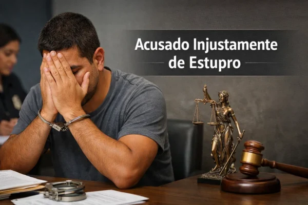estupro acusado injustamente