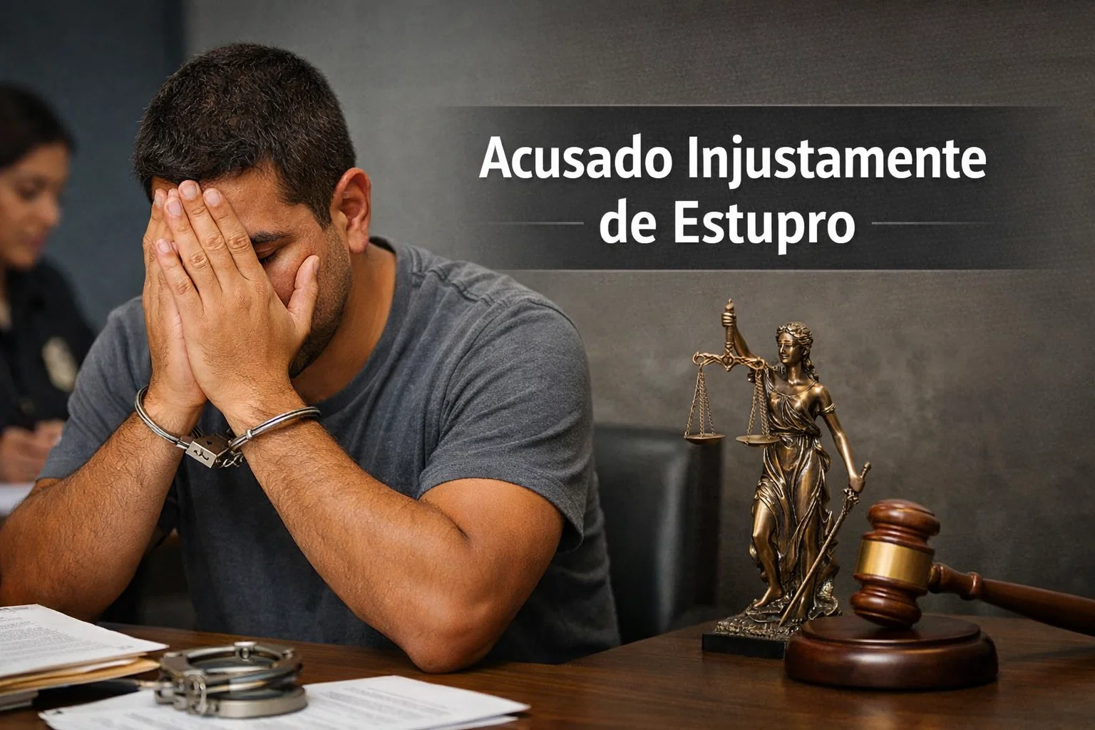estupro acusado injustamente