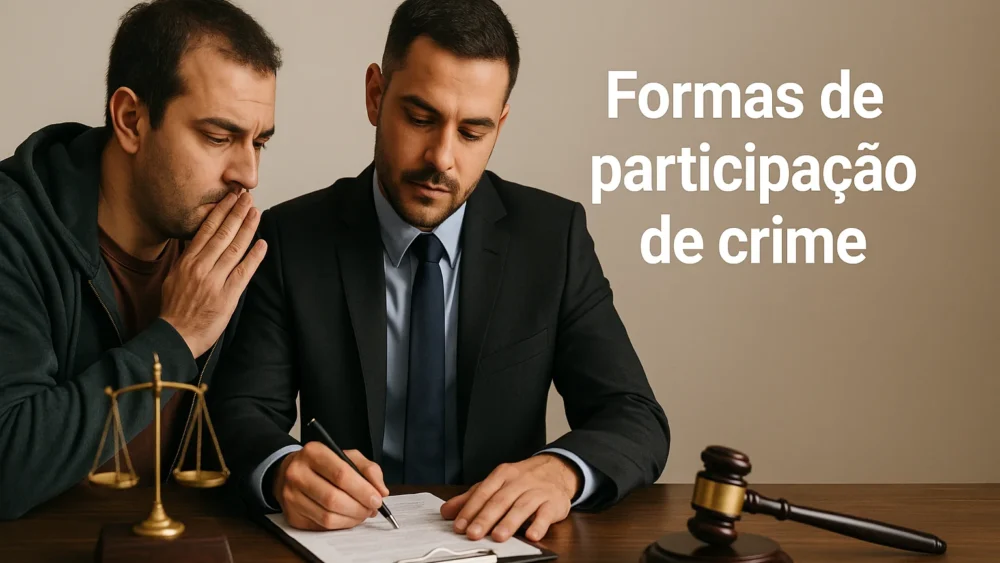 formas de participação de crime