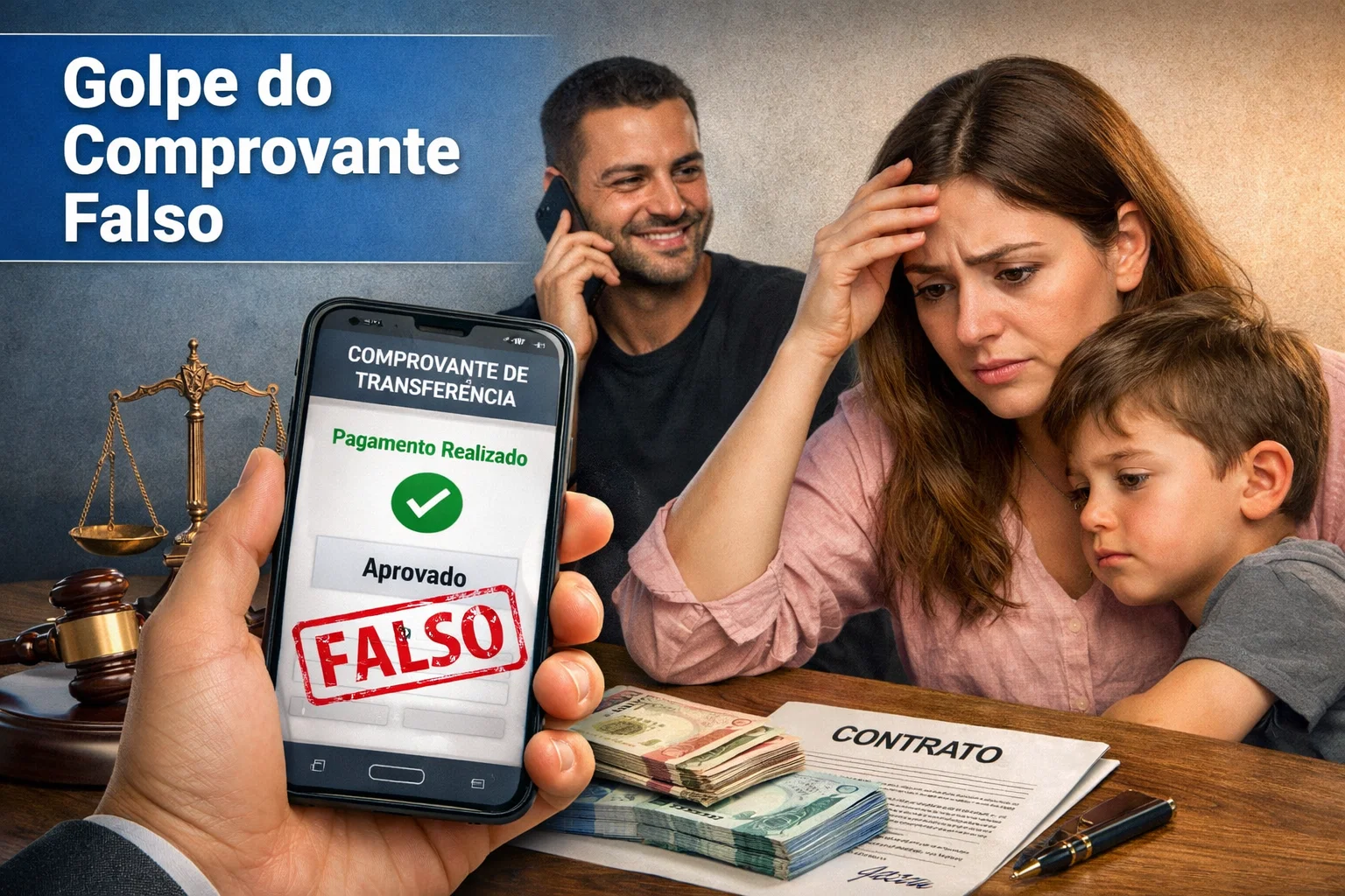 golpe do comprovante falso