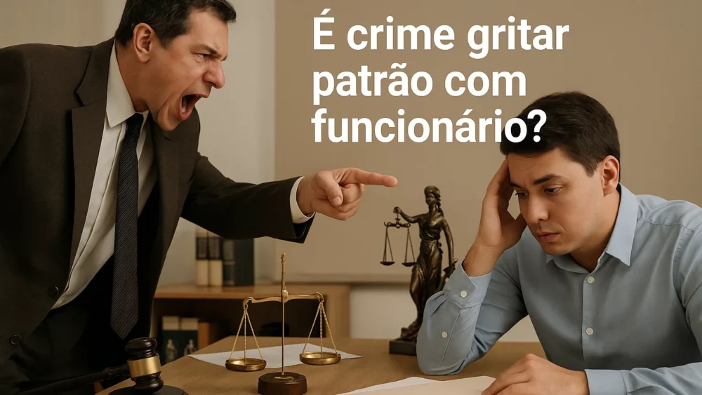 É crime patrão gritar com funcionário? Entenda já 1 patrão gritar com funcionário
