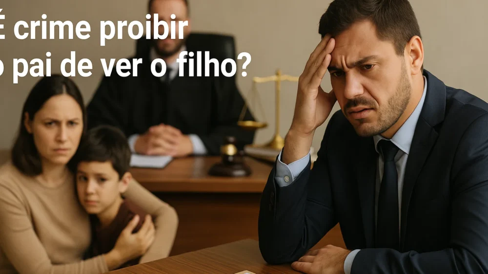 É crime a mãe proibir o pai de ver o filho? saiba mais! 1 proibir o pai de ver o filho