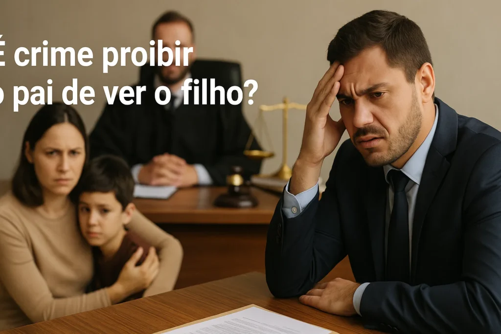 proibir o pai de ver o filho