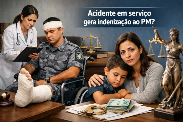 Acidente em serviço gera indenização ao PM
