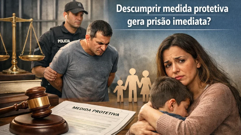 Descumprir medida protetiva gera prisão imediata? 1 Descumprir medida protetiva
