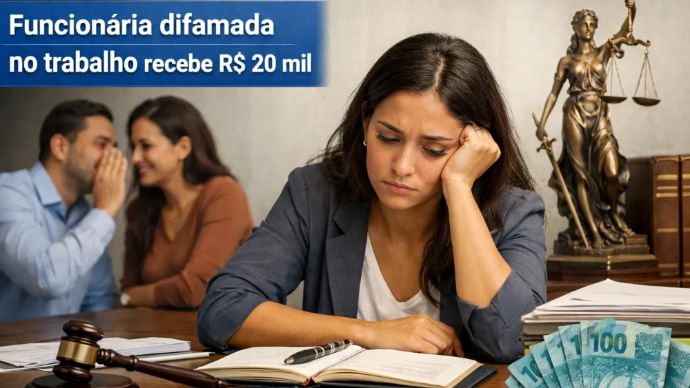 Funcionária difamada no trabalho recebe R$20 mil 1 Funcionária difamada