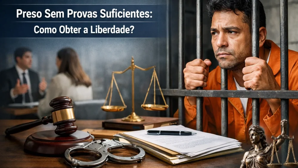 Preso sem provas suficientes