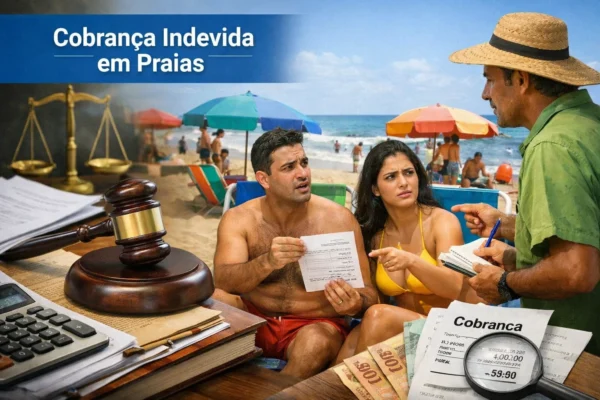 cobrança indevida em praias