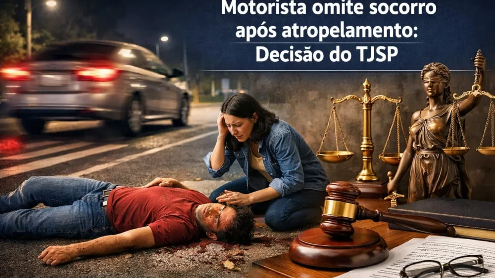 Motorista omite socorro após atropelamento: Decisão do TJSP 1 motorista omite socorro