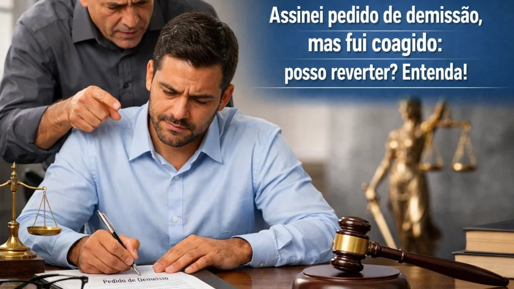 Assinei pedido de demissão, mas fui coagido: posso reverter? Entenda! 1 pedido de demissão coagido