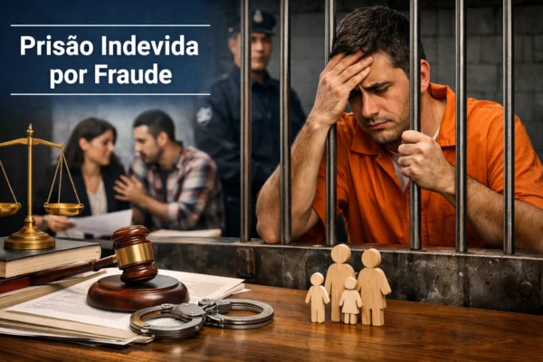 prisão indevida por fraude