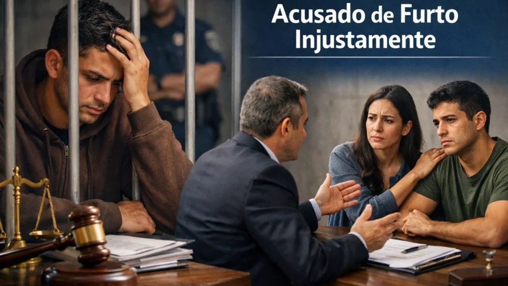 Acusado de furto injustamente