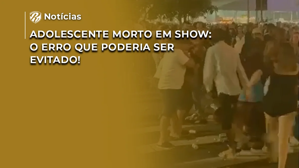 Adolescente morto em show