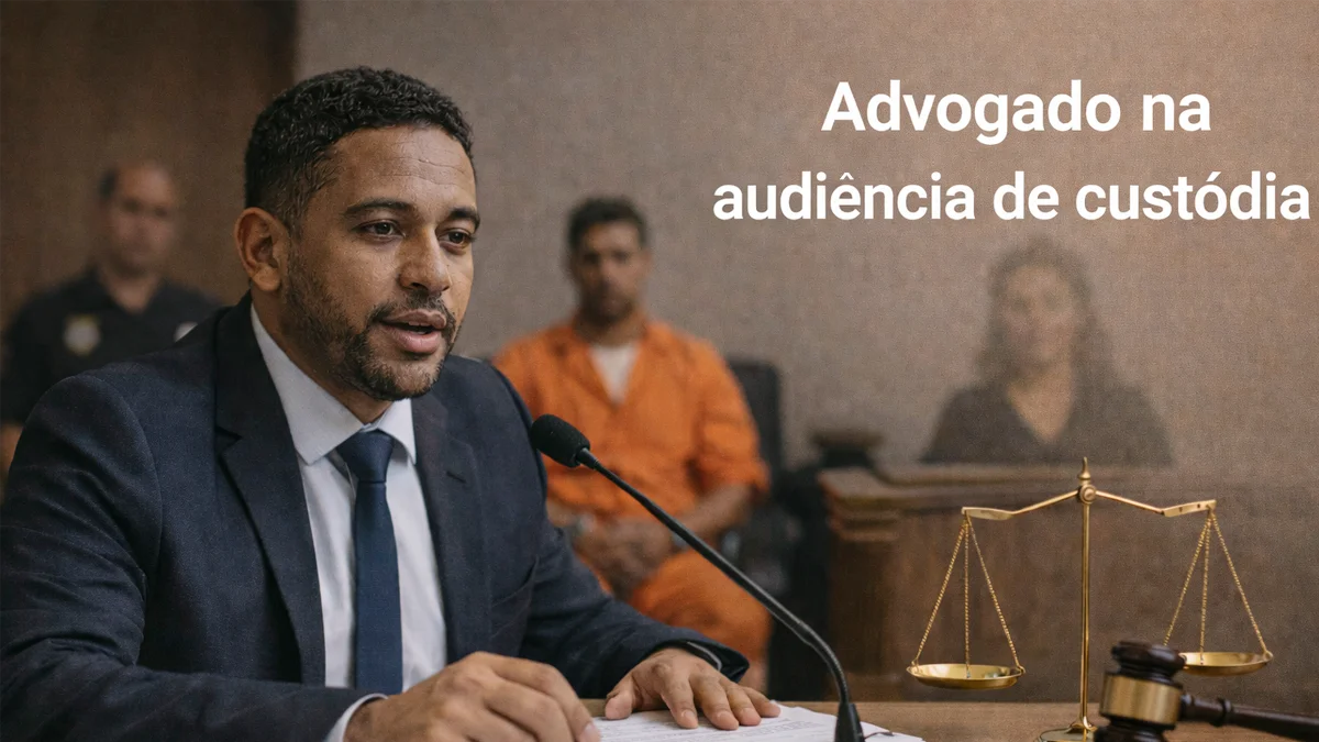 Advogado na audiência de custódia