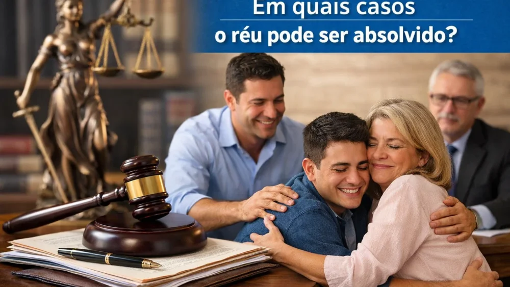 Em quais casos o réu pode ser absolvido