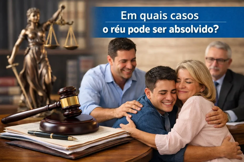 Advogado para Defesa e Representação Criminal de Empresas 6 Em quais casos o réu pode ser absolvido