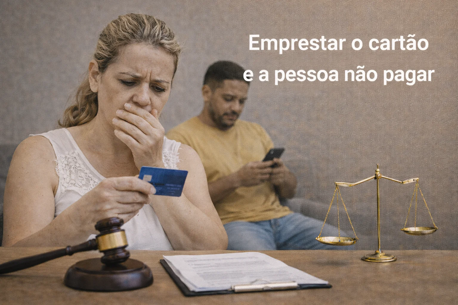 Emprestar o cartão e não pagar