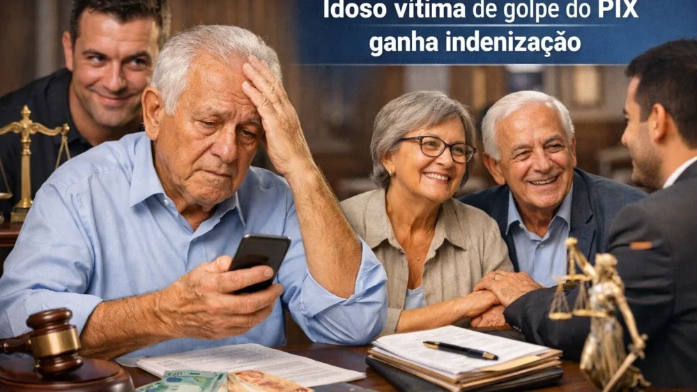 Idoso vítima de golpe