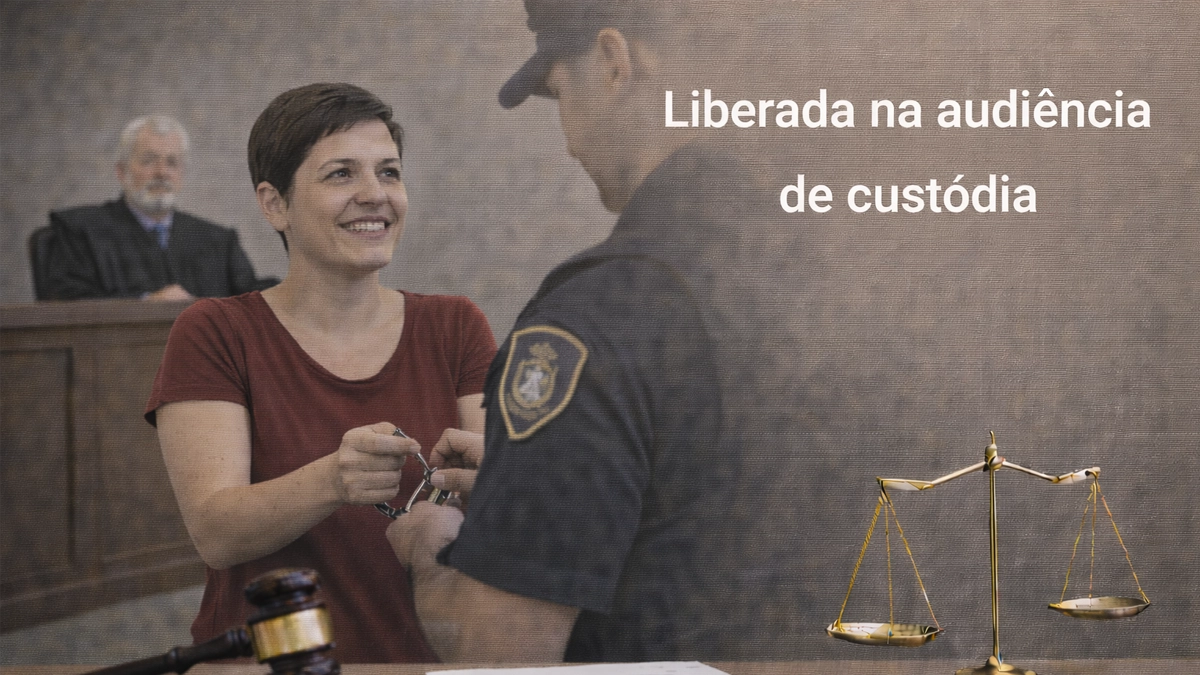 Liberada na audiência de custódia