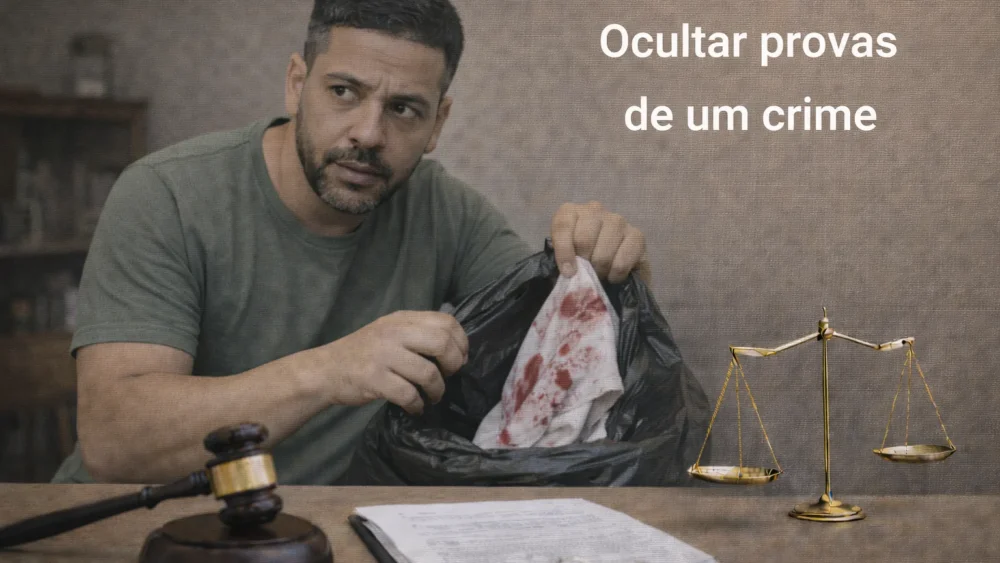 Qual a pena por ocultar provas de um crime? 2026 1 Ocultar provas de um crime