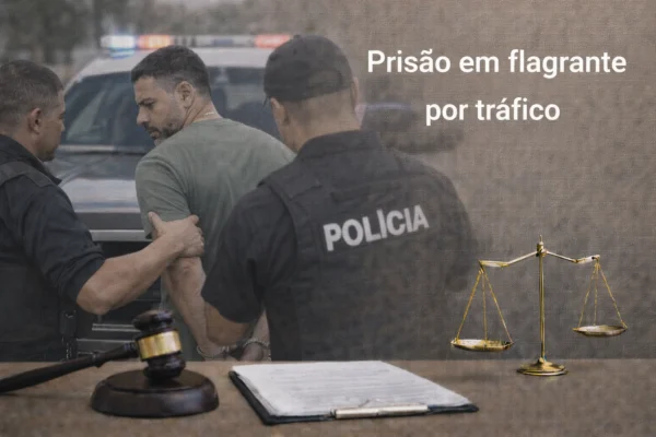 Prisão em flagrante por tráfico