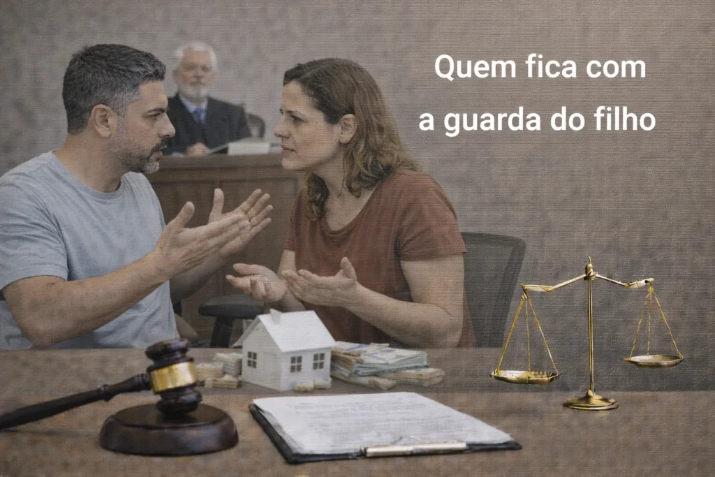 Quem fica com a guarda do filho