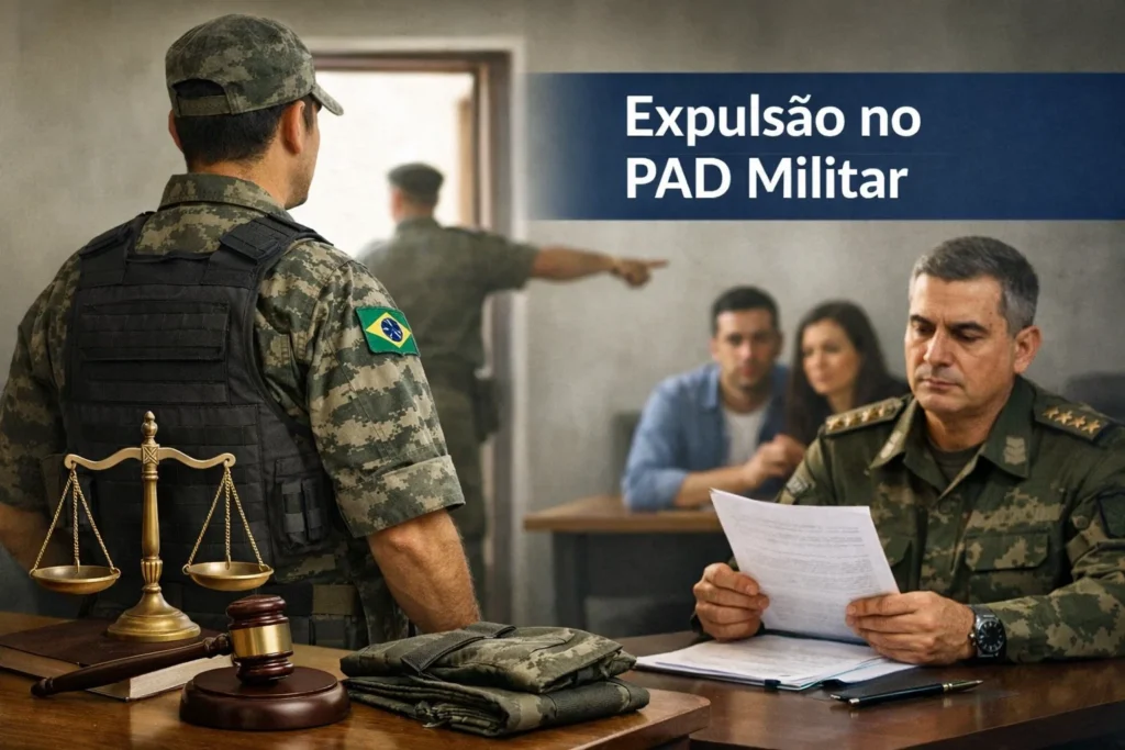 expulsão no pad militar