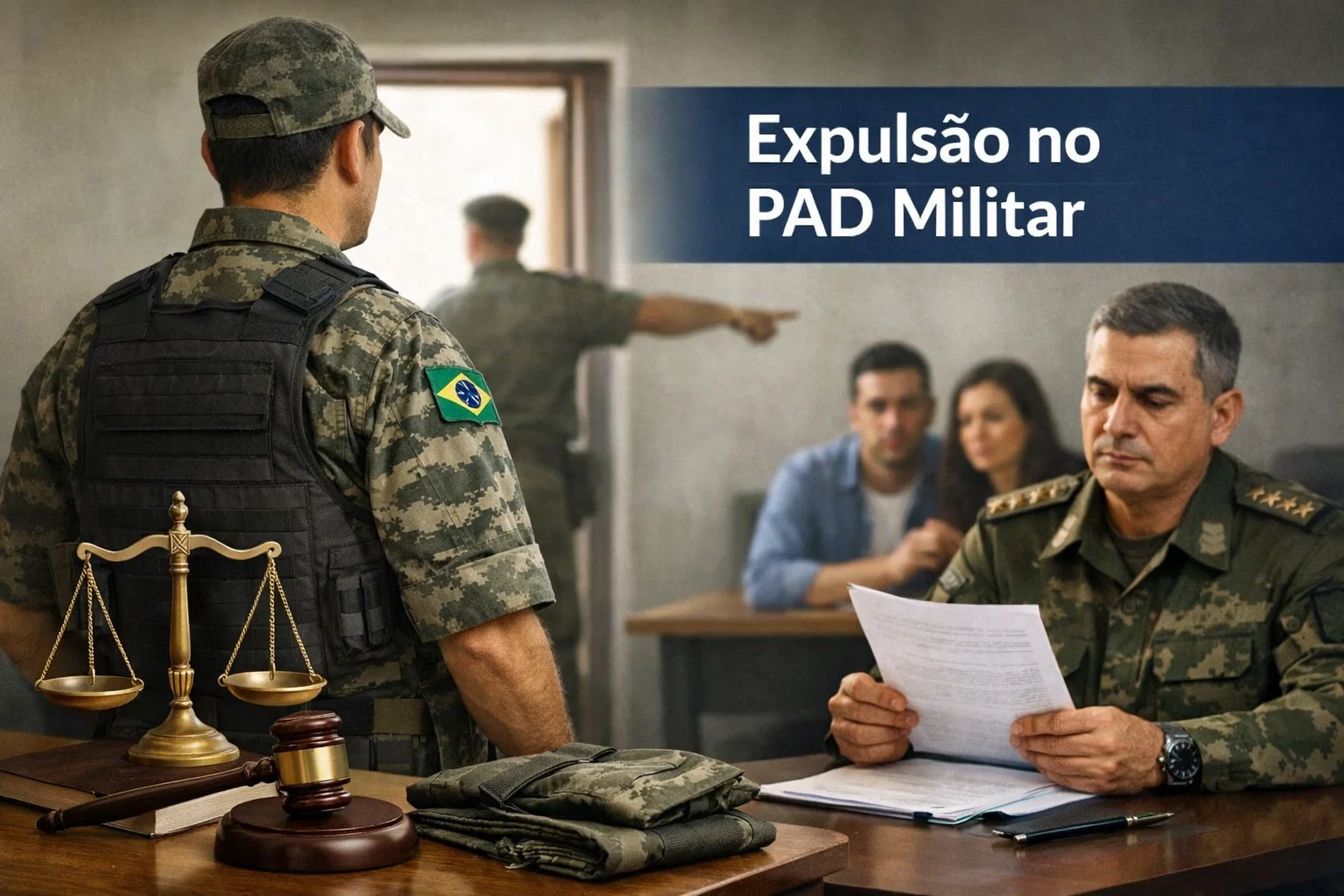 expulsão no pad militar